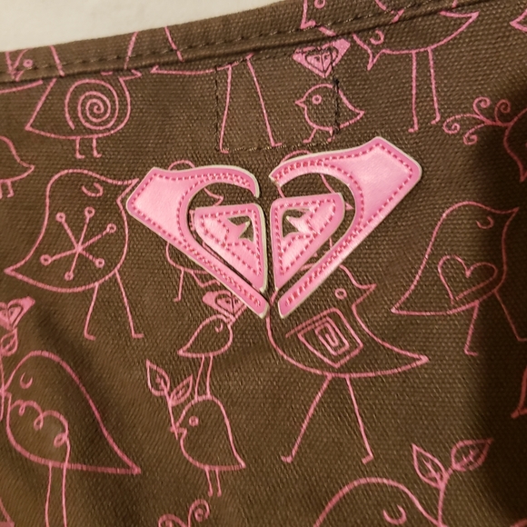 Roxy small brown and pink tote - Picture 4 of 7